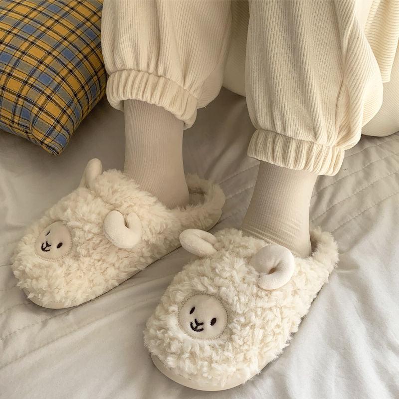 Winter Indoor Sheep Slippers for Women