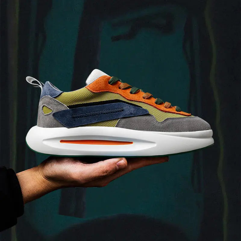 Chunky Sneakers: Non-Slip Vulcanized Footwear for Men
