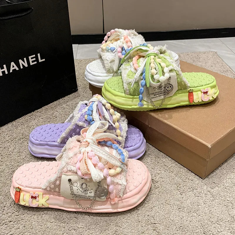 Women's Pastel Street-Style Sandals
