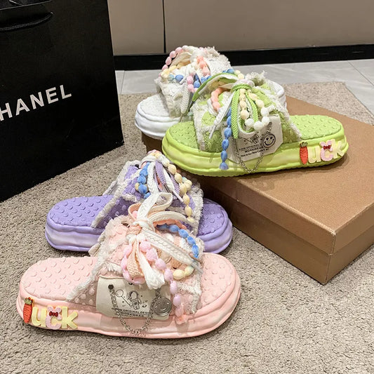 Women's Pastel Street-Style Sandals