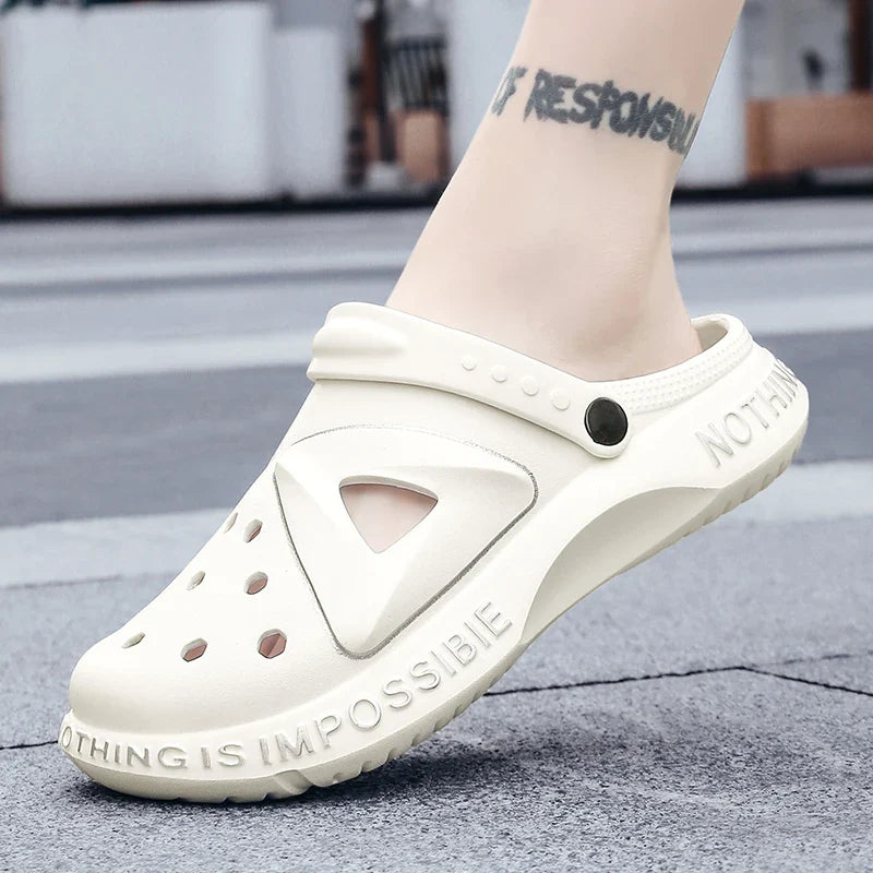 Soft Bottom Outdoor Pool Shoes for Men: Cave Clogs Slippers