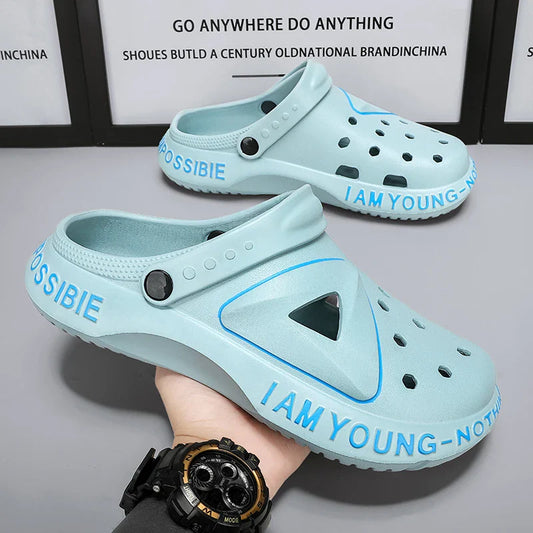 Soft Bottom Outdoor Pool Shoes for Men: Cave Clogs Slippers