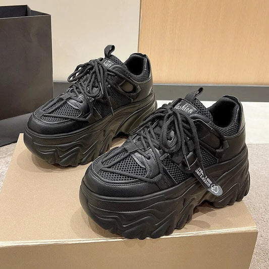 Chunky Sneakers: 8cm Heel for Women