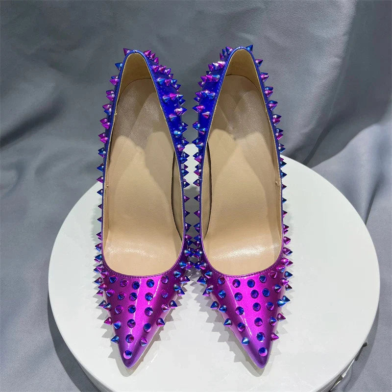 Christian Louboutin Inspired Gradient Rivet Pumps