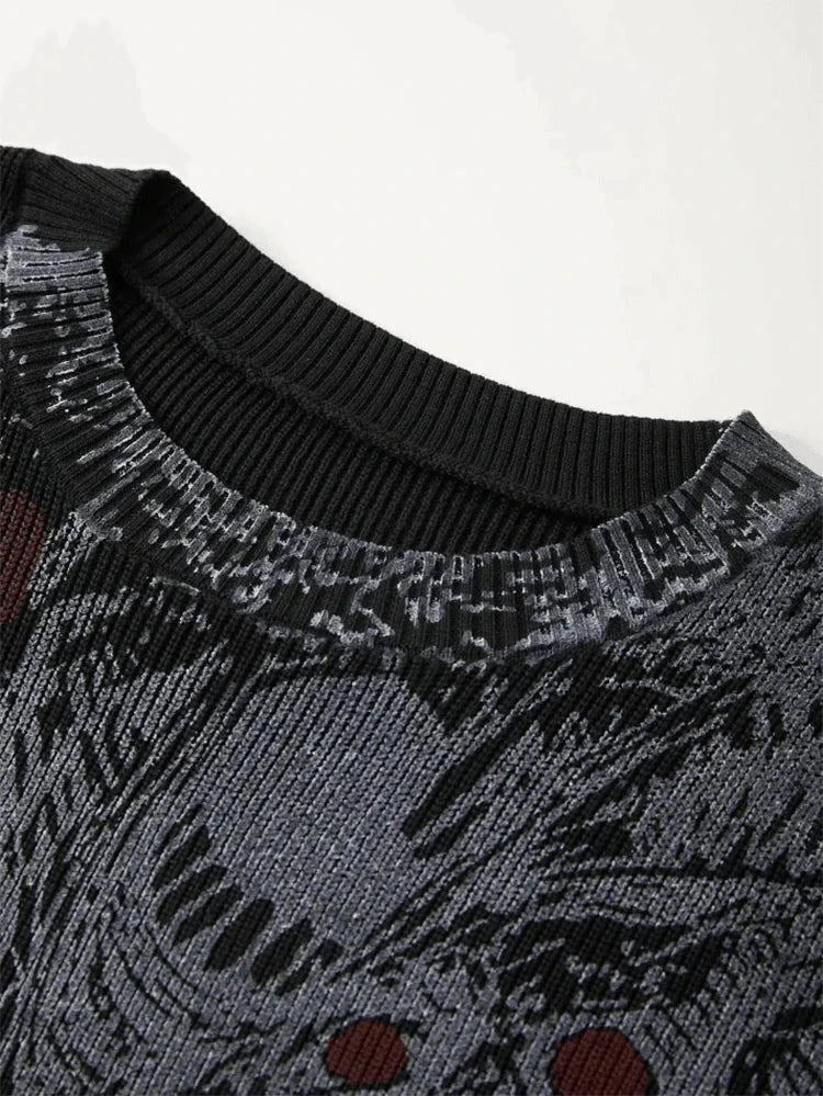 Retro Knit Sweater - Unisex Gothic