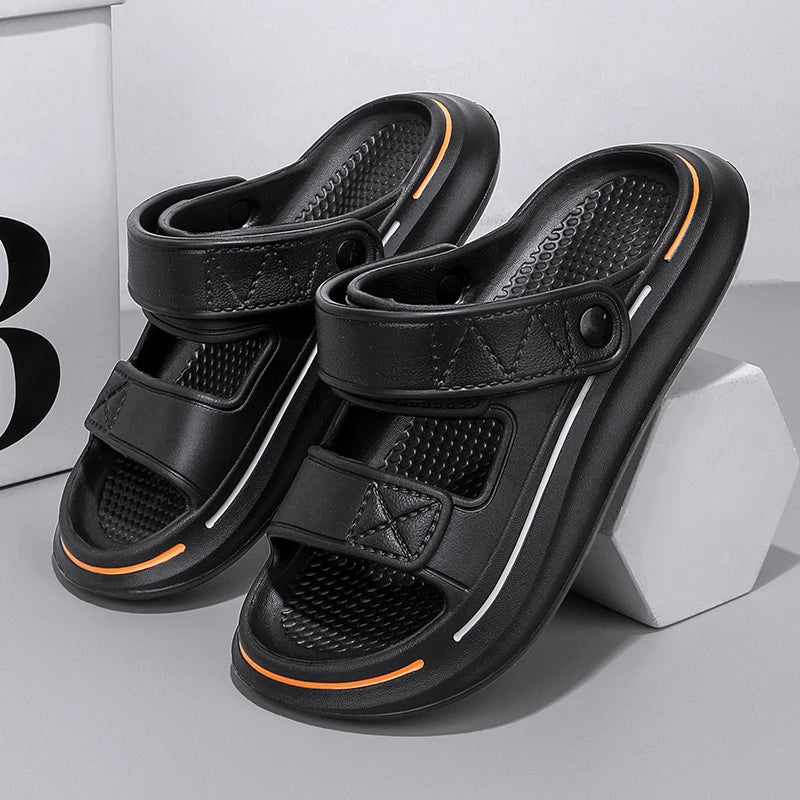 Summer Platform Slides: Soft-Sole Unisex Beach Shoes