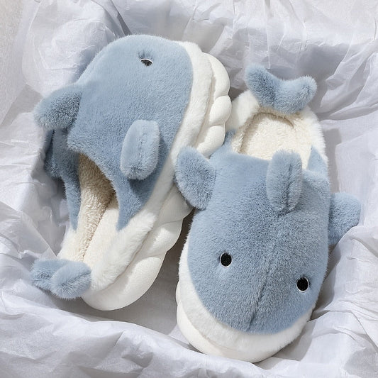 Cotton Shark Slippers for Women
