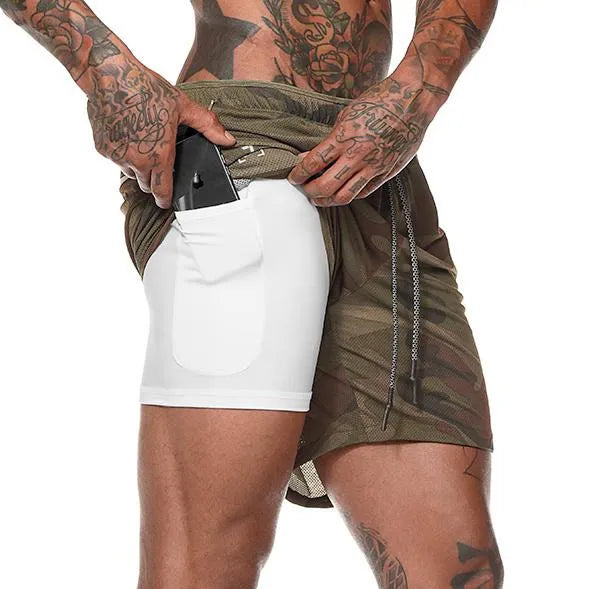 Men's 2-in-1 Double-Deck Sport Shorts