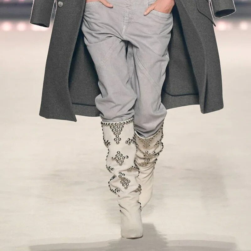 Isabel Marant Inspired Studded Boots
