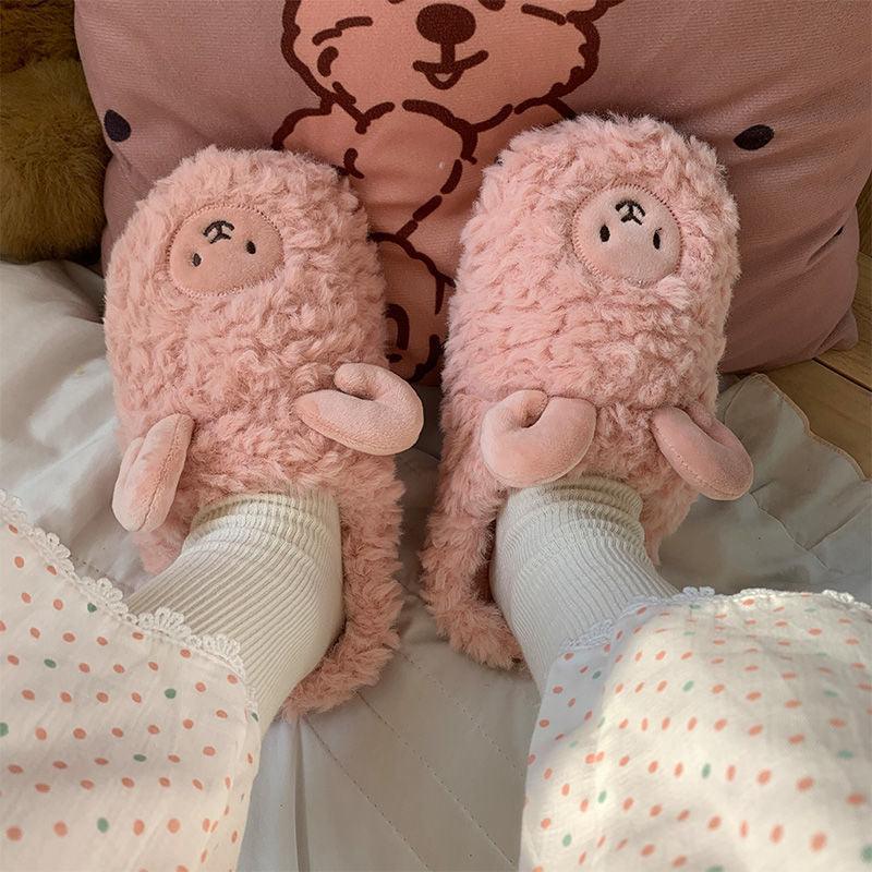 Winter Indoor Sheep Slippers for Women