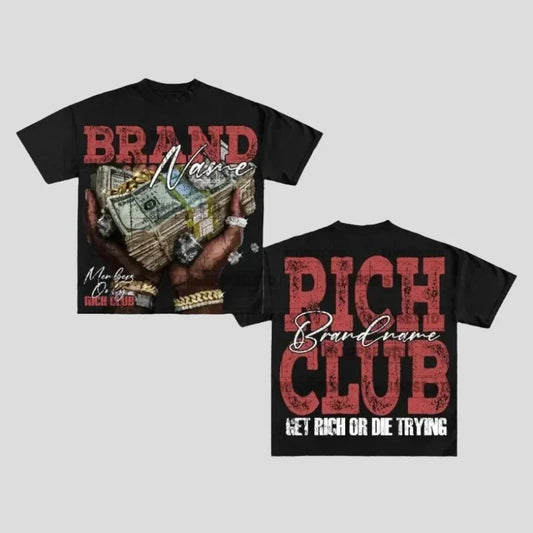 Oversized Graphic T Shirts - Rich Brandname Club