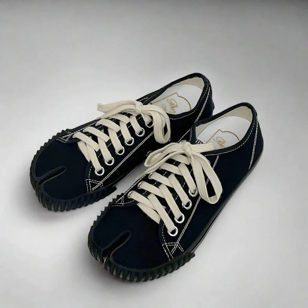 Tabi Sneakers: Split Toe Mary Janes Canvas Women's