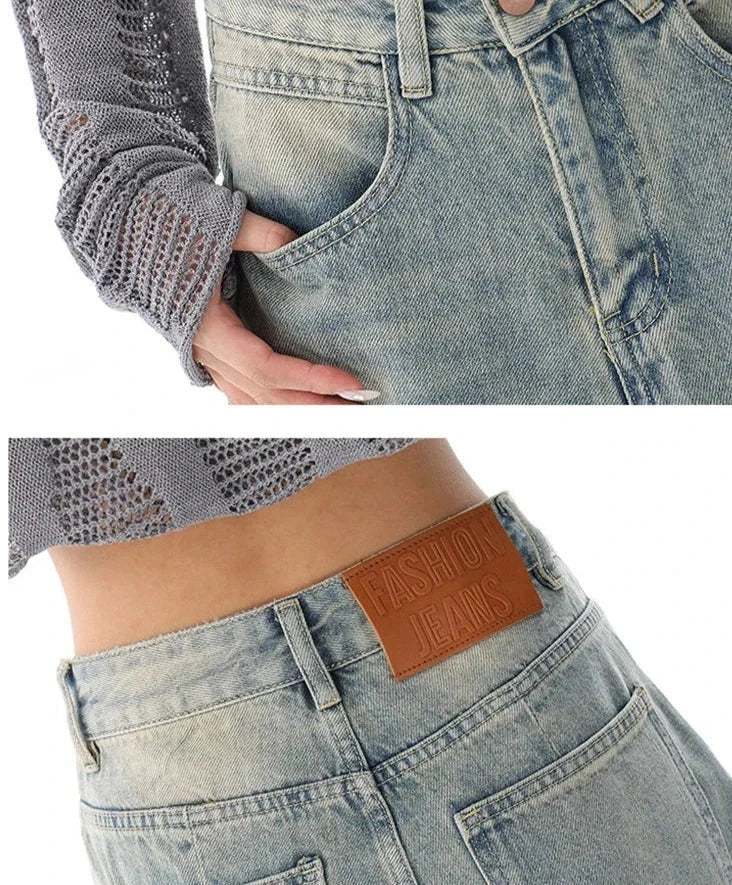 High Waisted Baggy Jeans Bliss for Women