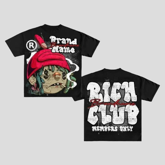 Oversized Graphic T Shirts - Rich Brandname Club