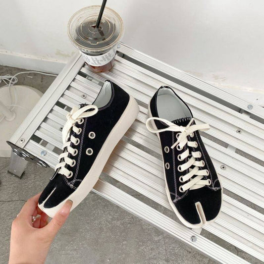 Tabi Sneakers: Women's Split Toe Canvas
