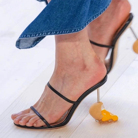 Metal Strange High Heel Sandal
