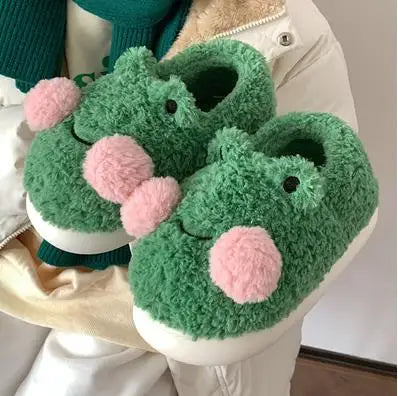 Unisex Lovely Frog Slippers