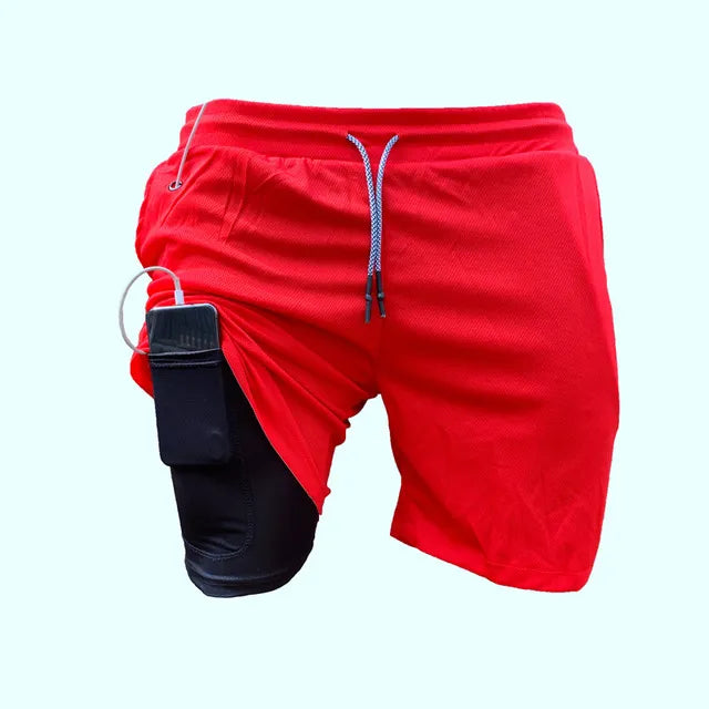 2-in-1 Running Shorts For Men