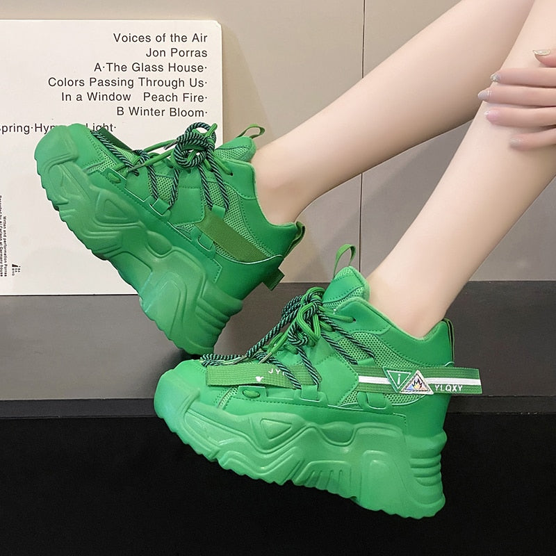 High Platform Ankle Chunky Sneakers Women