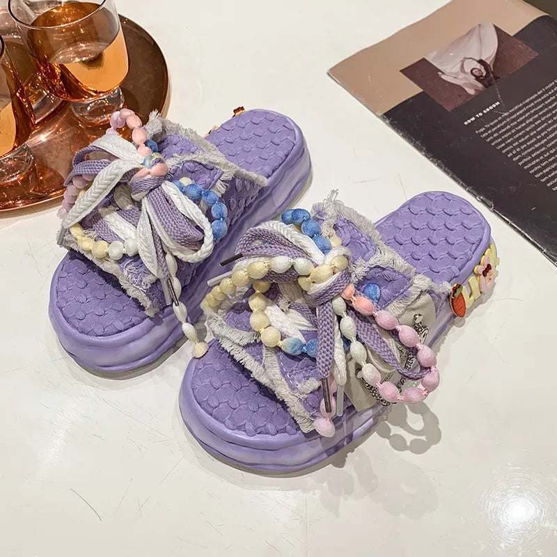 Women's Pastel Street-Style Sandals