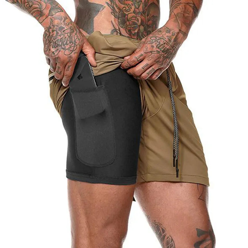 Men's 2-in-1 Double-Deck Sport Shorts