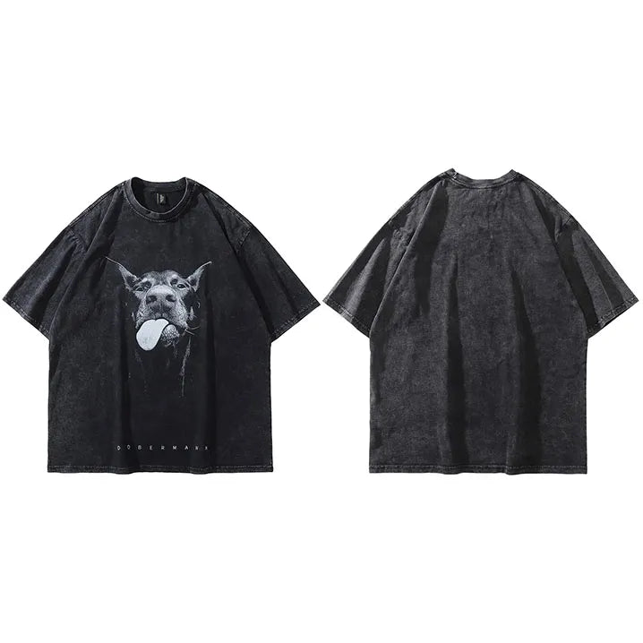 Oversized Doberman T Shirt for Women
