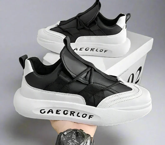 Chunky Sneakers - Leather Height Increased