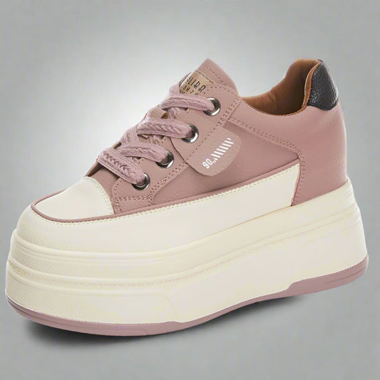 9cm Platform Sneakers for Women - Leather