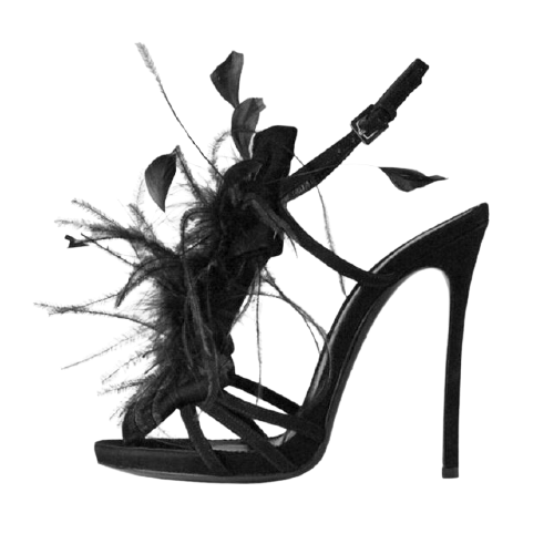 Feather Heel Sandals Inspired by Gianvito Rossi "Yves"