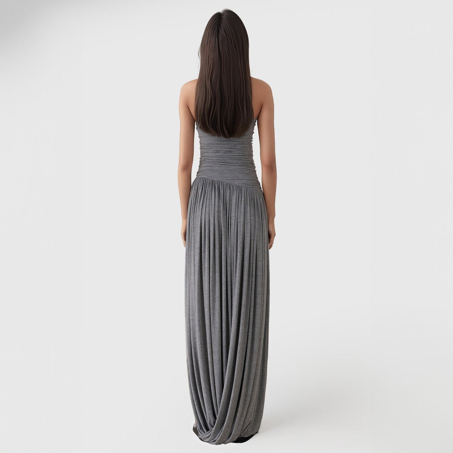 Jersey Maxi Dress - Grey