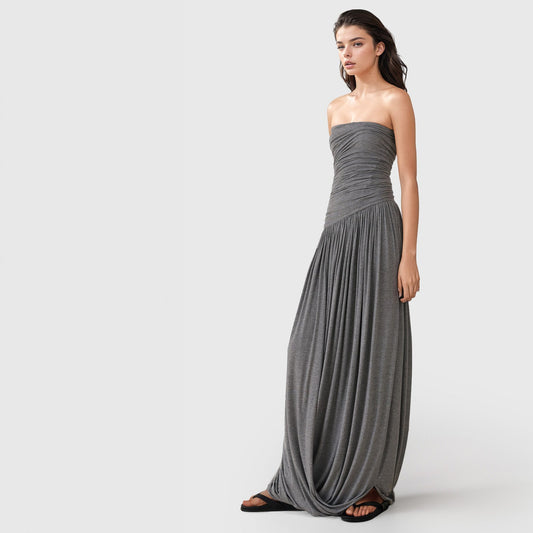 Jersey Maxi Dress - Grey