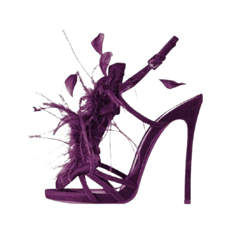 Feather Heel Sandals Inspired by Gianvito Rossi "Yves"