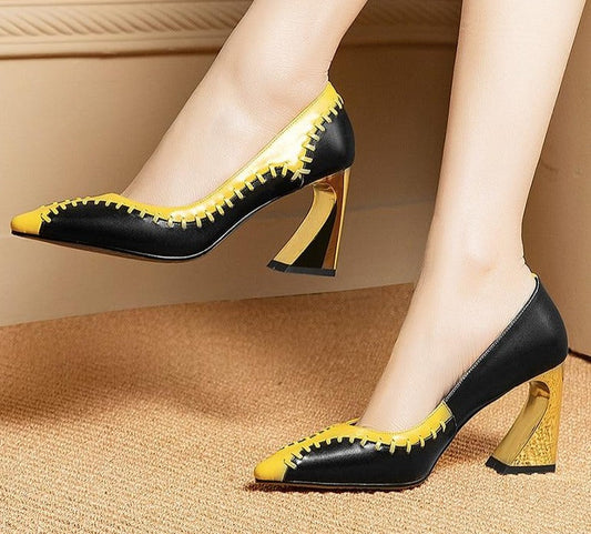 Cow Leather Pumps