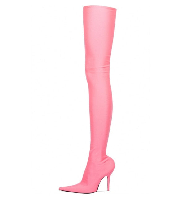 Manolo Blahnik Inspired Thigh High Boots