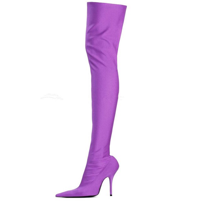 Manolo Blahnik Inspired Thigh High Boots