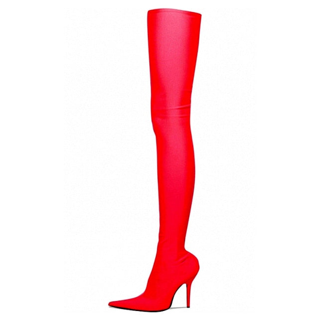 Manolo Blahnik Inspired Thigh High Boots