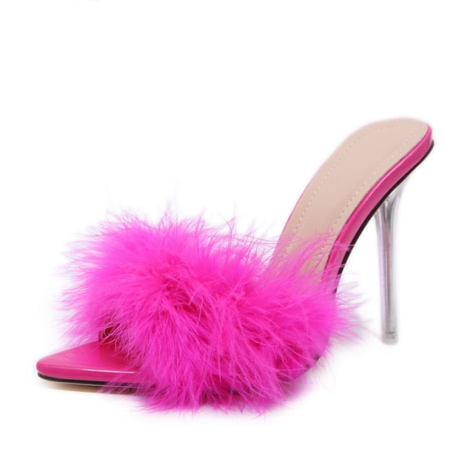 Summer Toe Furry Sandals