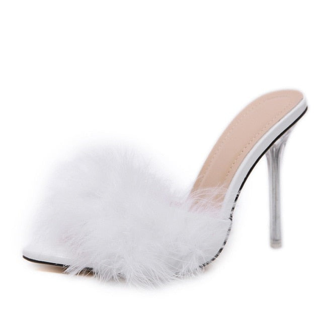 Summer Toe Furry Sandals