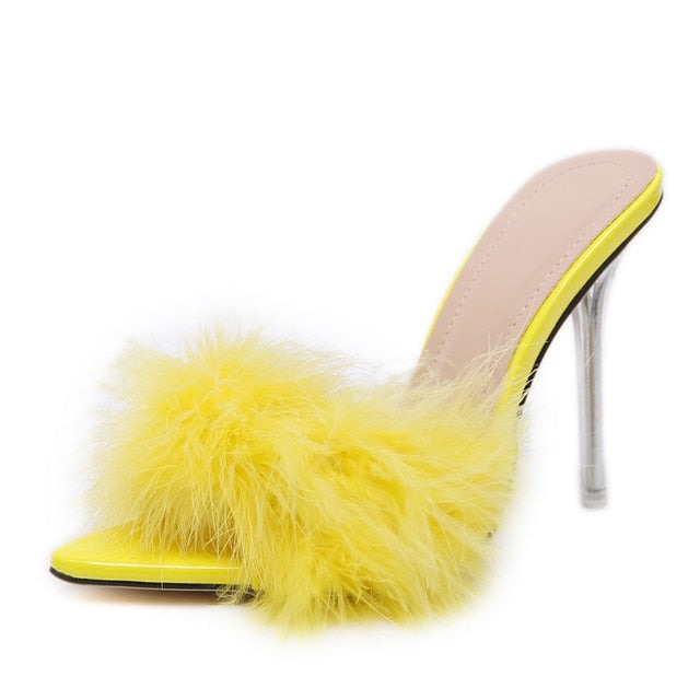 Summer Toe Furry Sandals