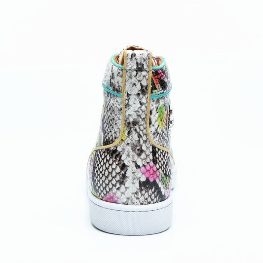 Snakeskin Print Sneakers