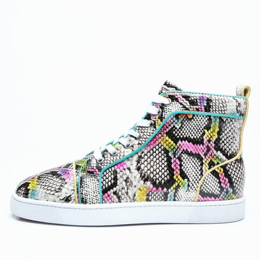 Snakeskin Print Sneakers