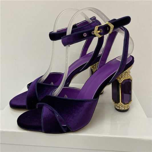 Diamond Heel Sandals
