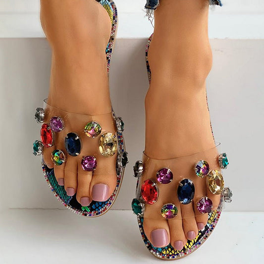 Gemstone Rhinestones Sandals
