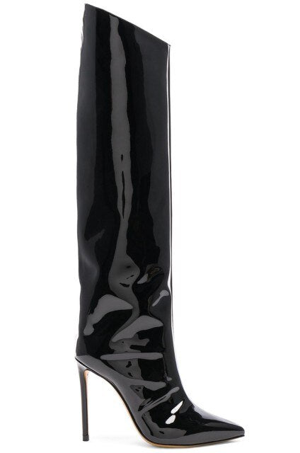 Runway Candy Color Knee High Boots