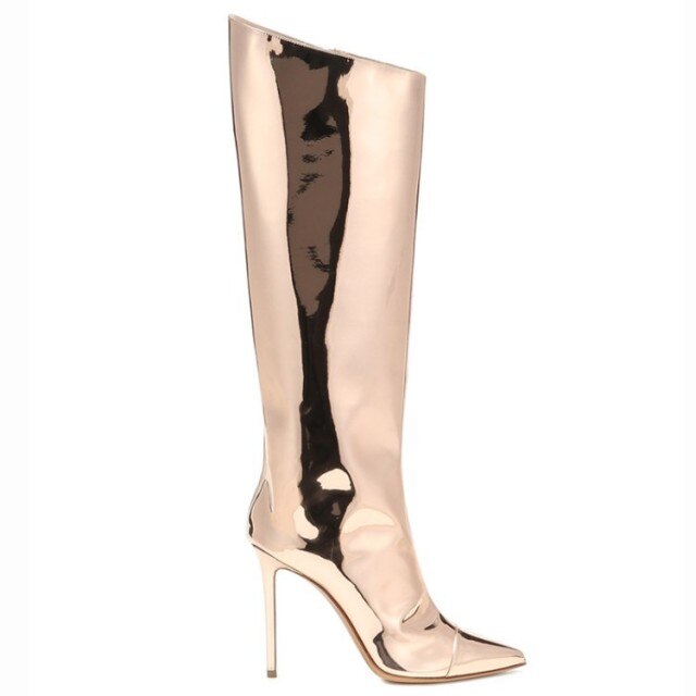 Runway Candy Color Knee High Boots