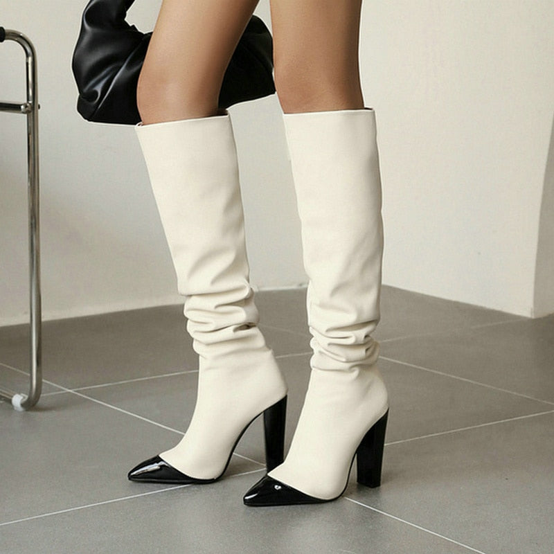 Microfiber Over-the-Knee Boots
