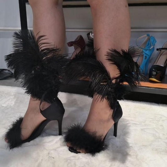 Bright Feather Sandals