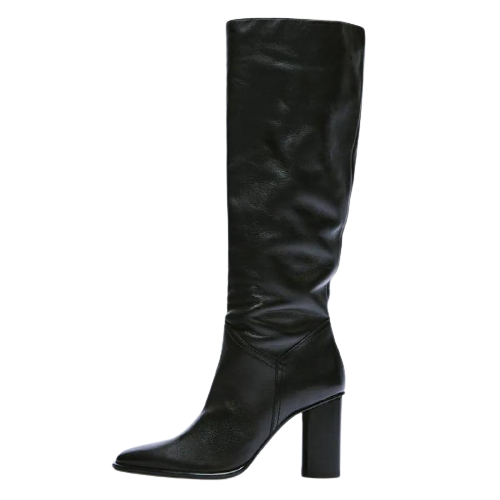 Leather Knee High Boots