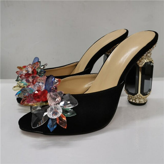 Colorful Diamond Rhinestone Sandals