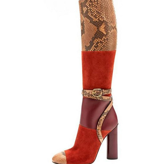 Gucci Inspired Python Boots